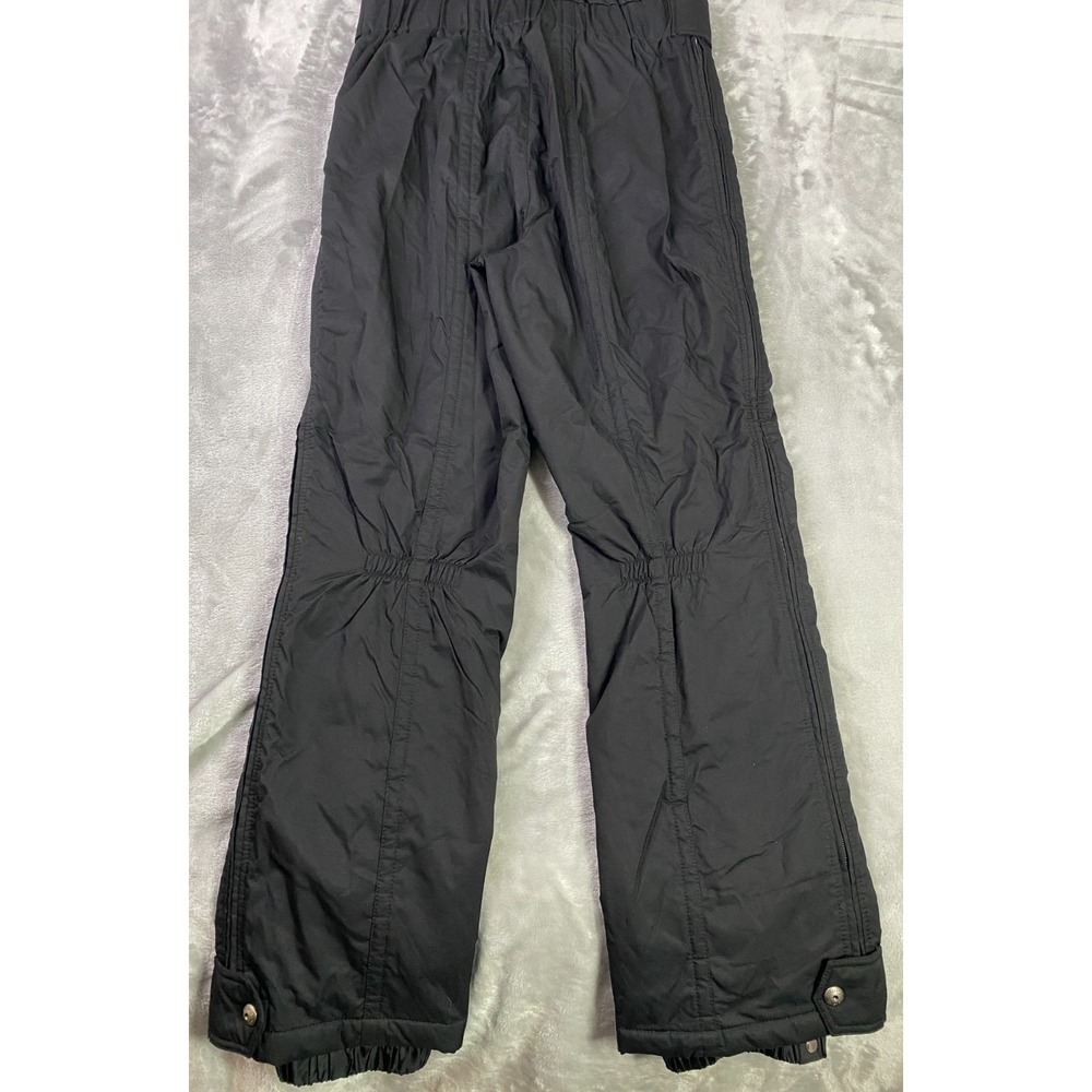 Vintage 80s Descente Ski Bib Men 34 Black Insulated Overalls Gold Alpine Retro - Picture 12 of 16